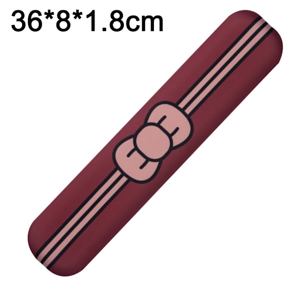 Handledsstöd för tangentbord, bekväm minnesbomullsfyllning, halkfri, söt rosett - 36 cm