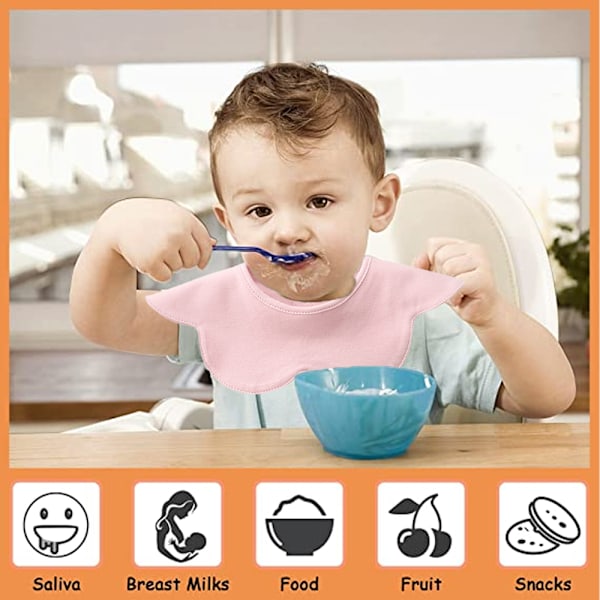 Baby Bandana-Sjal Drool-Snuttefilt för Drool och Tandspottning Bomullsabsorberande för Pojke Flicka