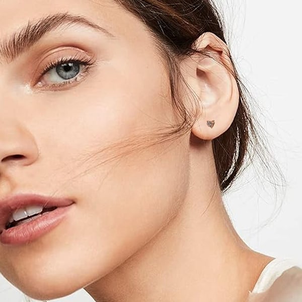 Silver Pin personlighet matchande set örhängen Delikata örhängen mode örhängen
