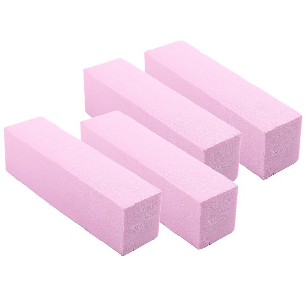 4-pack Nagelfilblock för Manikyr, Naturlig Polering, Hållbar Nagelfil för Pedikyr
