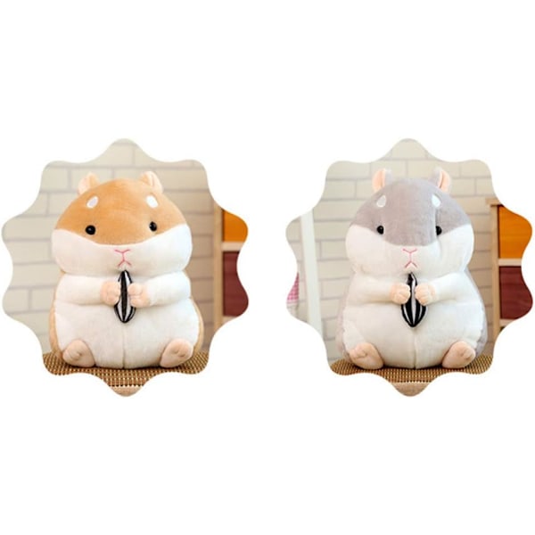 Hamster Plysjdyr Stoffdyr Myk Hamsterleketøy Søt Hamster Plysj Hamster Pute Plysj for Barn Småbarn Hjemmedekorasjon