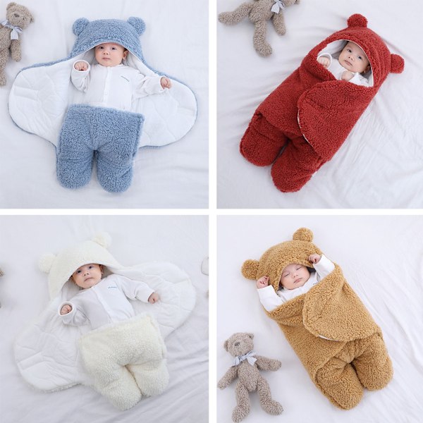 Nyfödd Mottagningsfilt Baby Sovfilt Swaddle