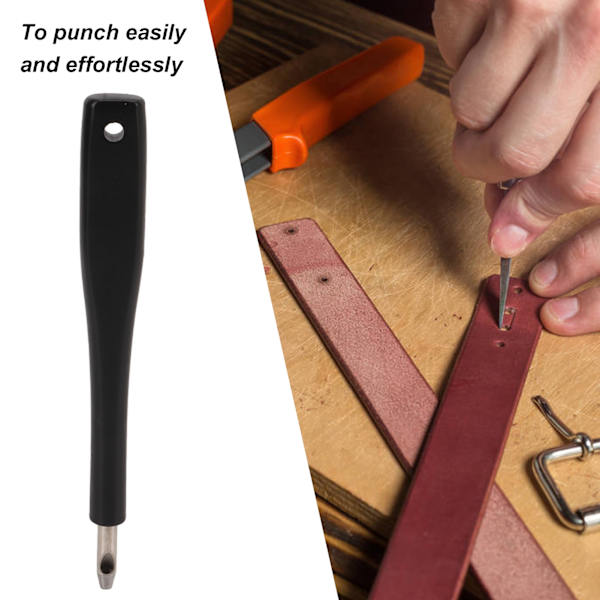 Lädersömnadspunch Hållbar Legering Slitstark Hög Hårdhet Enkel Användning Stickjärn för Väska Skor DIY 1 Tapp