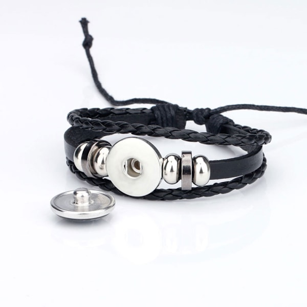 12 stjärnteckens armband halsband väva flerskikts läder vänskapsarmband justerbar snöre armband zodiaktecken måne hänge halsband smycken