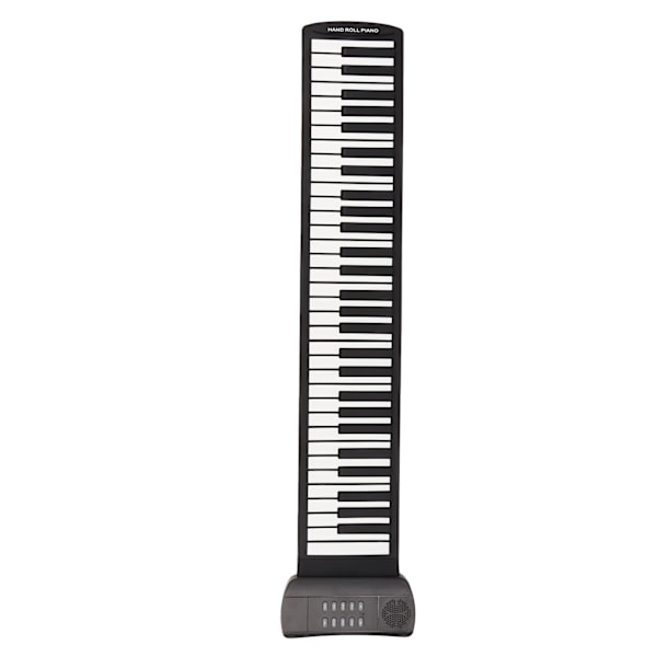 61 Tangenter Handrullad Piano Bärbar 4D Stereo Surround Sound Upprullningsbart Tangentbord Piano för Alla Åldrar PM61