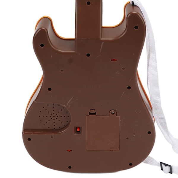 Barnens Simulerings Elektroniska Gitarr Multi-lägen Smart Gitarr Leksak Plast Barn Musikinstrument Gul