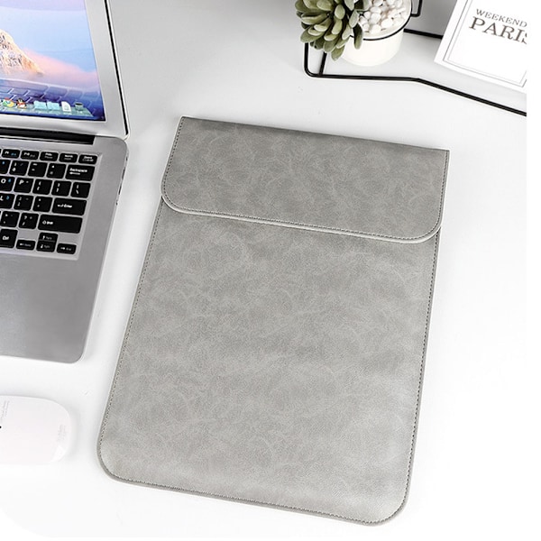Laptopfodral Kompatibelt med MacBook Dell, med Liten Väska, Konstläder Notebook Datorfodral Skyddande Holster