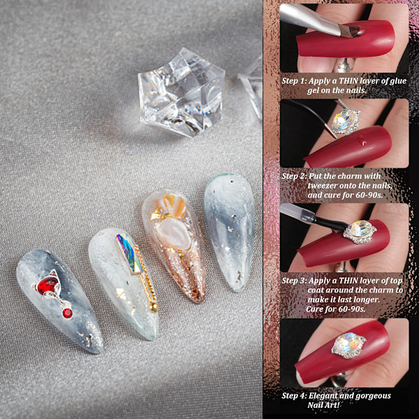 15 st Alloy-serie nageldekorationer Cartoon zirkon diamant båge platt botten legering nageldekorationer