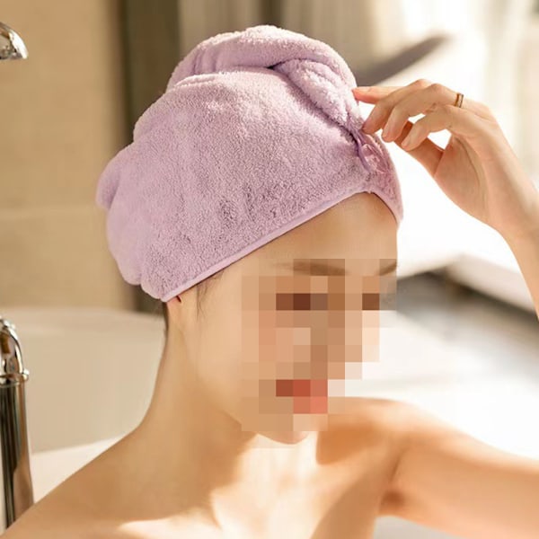 3-pack Snabb Torkande Hårhandduk för Kvinnor - Absorberande Hårwrap Turban Snabbtorkande Mikrofiber Hårhandduk