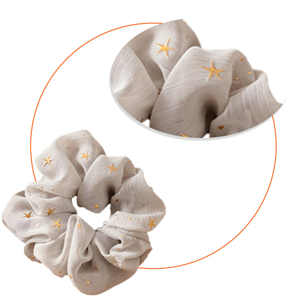Scrunchies til hår med elastisk bånd hårbånd reb hestehaleholder til kvinder piger, 6 stk