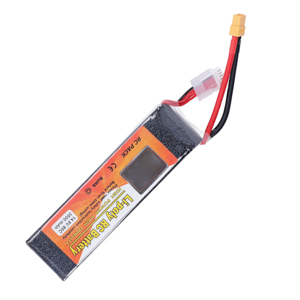 3500mAh Lipo Batteri 80C Udladningshastighed 14.8V 4S XT60 Stik RC Batteri Strøm til RC Helikopter Bil