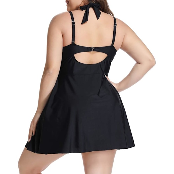 LALAGEN Dame Halter Badekjole Plus Size Todelt Badetøj Tankini Sæt