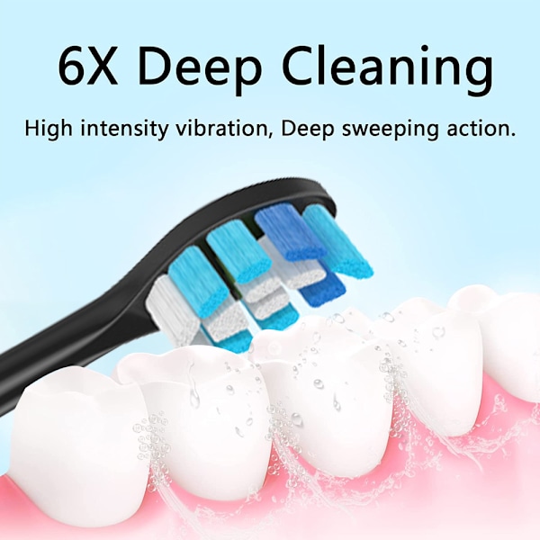 Clean Replacement Sähköhammasharjan Vaihtoharjat, 4 Harjaa