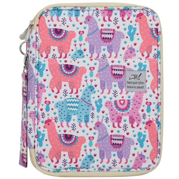 Färgpenneförvaringsväska Skissmålning Pennfodral Organizer Konstmaterial Färgglad Alpaca 192 Färger