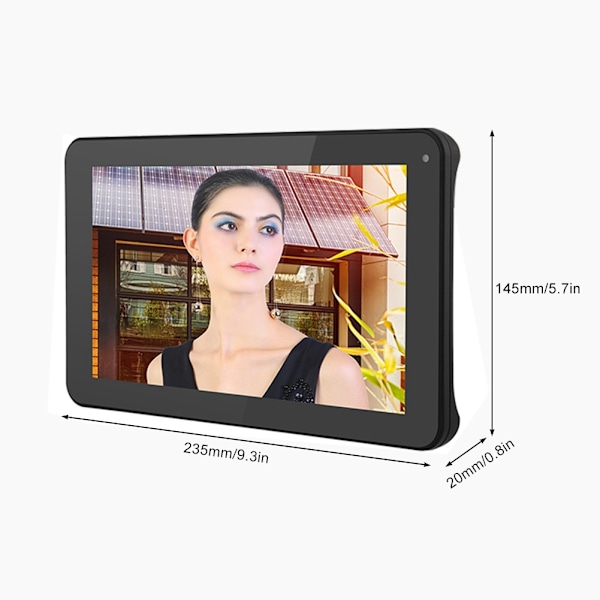 9-tums Smart Touchscreen Trådlös WIFI Intercom Dörrklocka System Videomonitor App 100-240V US