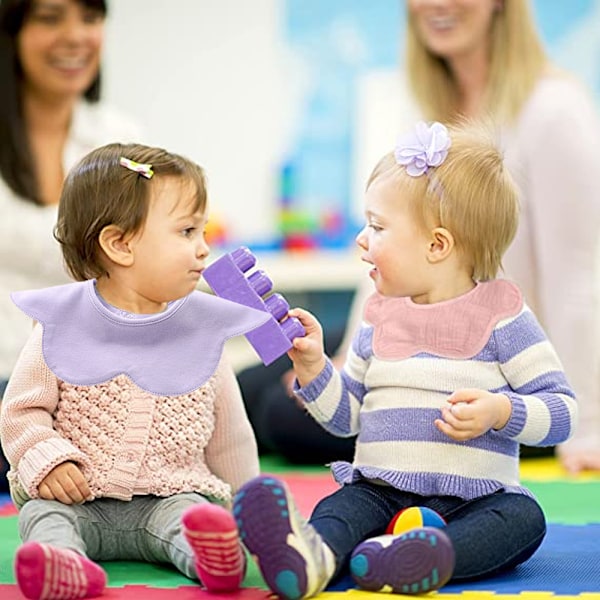 Baby Bandana-Sjal Drool-Snuttefilt för Drool och Tandspottning Bomullsabsorberande för Pojke Flicka