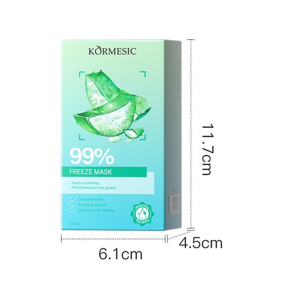 Aloe Vera Ansiktskräm och Ögonmask Set för Lugnande Hud Jelly Masks (20 pcs)