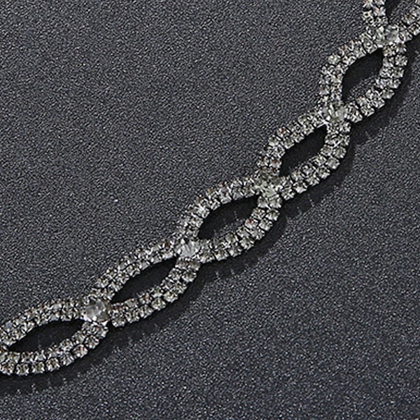Mote Rhinestone Hodebånd Krone For Første Kommunion, Bryllup, Pageant