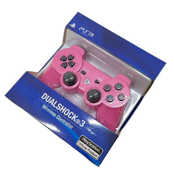 PS3 Bluetooth trådlös vibrationskontroll för PS3-spel Pink