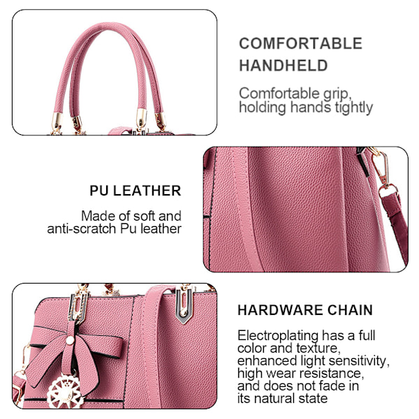 Egnet til kvinder til arbejde eller date. PU crossbody taske med stor kapacitet