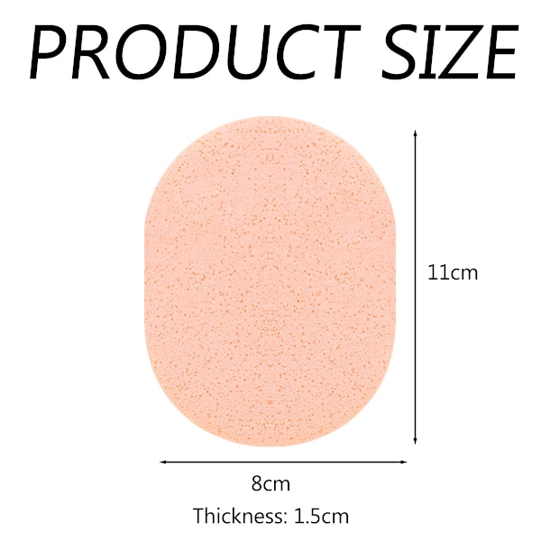 Svamper for ansiktsrensing | Sminke- og maskefjerning | Gjenbrukbar | Hudmassasje