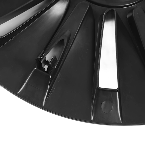 4 st Navkapsel Hjulskydd Blank Svart Hög Skydd Navkapsel Fälg Hjulskydd Ersättning för Tesla Model Y