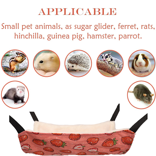 Våningssäng Hängmatta Bur Leksak för Hamster Råtta Socker Glidare Papegoja Marsvin Gömställe Lek Sömn