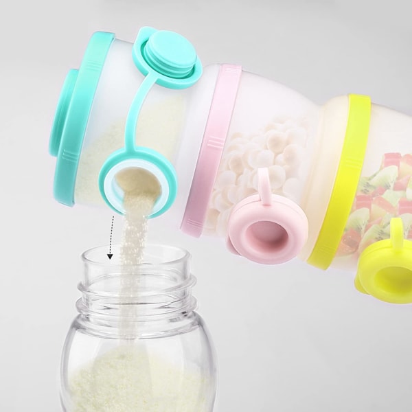 Baby Formula Dispenser, Icke-Spill Stackbar Behållare för Mjölkpulver, Julformelhållare, Snacks, Frukt, Kexförvaring