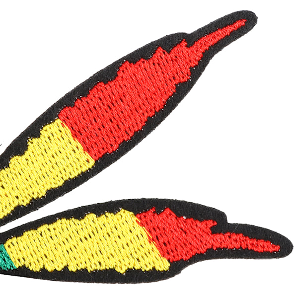 20 st Stickade Tygklister Färgade Lönnlövlapp Handgjorda DIY-lappklister