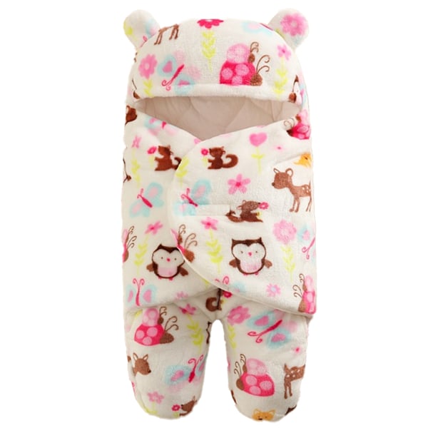 Nyfødt Mottaksteppe Baby Soveinnpakning Swaddle