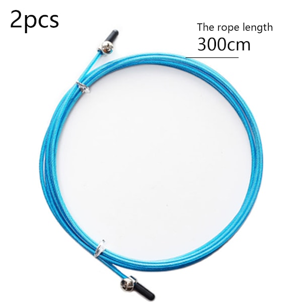 Reservekabel til Speed Jump Rope - 2 Reservekabler - med skruer og endestykker