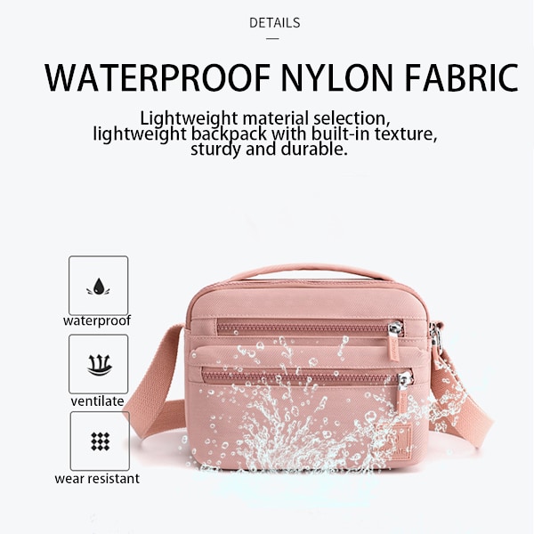 Multifunktionell Crossbodyväska Bältesväska för Kvinnor Fanny Pack Cross Body Väska Trendig Midjeväska med Justerbar Rem för Vandring Promenader Cykling Resor