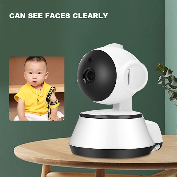 Trådløs Babymonitor Sikkerhedskamera To-vejs Intercom Babymonitor 110‑240VUS Stik Babymonitor