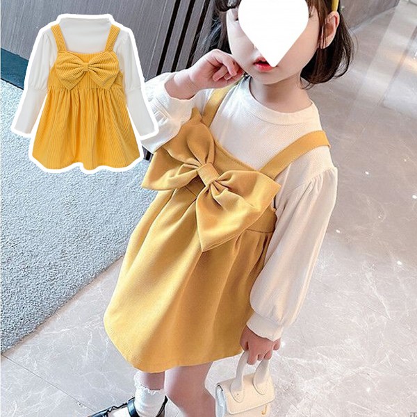 Flickor Outfit 2-delars Romper Kläder Set Flickor Jumpsuit+Kjol Outfits