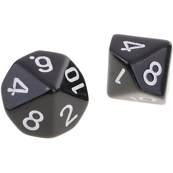10 st Polyhedriska Tärningar Tärningsspel Tärningar för DND RPG Brädspel Kortspel Digitala Tärningar Dungeons and Dragons Tärningar