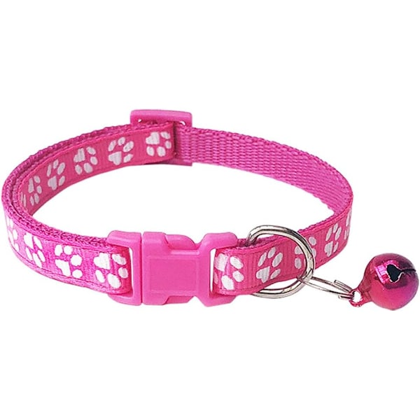 2-pack tassavtryck och reflexhalsband för katt med klocka, justerbart polyesterhalsband för hund eller katt, eller säkerhetsbälten