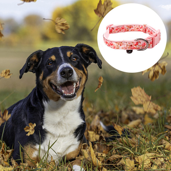 Woballe Klassiskt Hundhalsband för Små Medelstora Stora Hundar, Mjukt Band, Justerbar Storlek