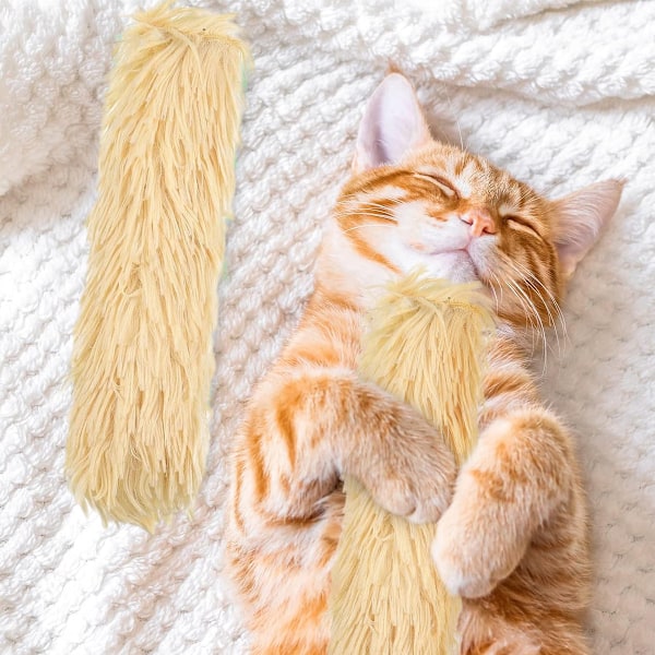 Katt leksaker katt kuddar, mjuka och hållbara Crinkle Sound Catnip leksaker, interaktiva katt kicker leksaker