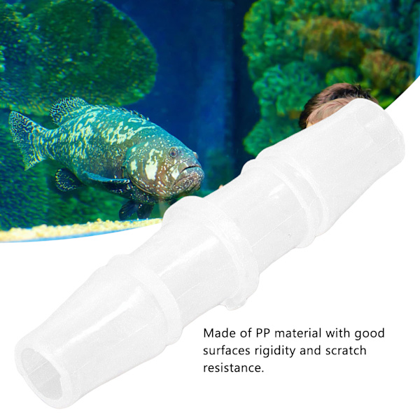 10 st Slangkoppling PP-rörkontakt Fogar Lika Diameter Rak Genomgående Set Kit 7,9‑7,9