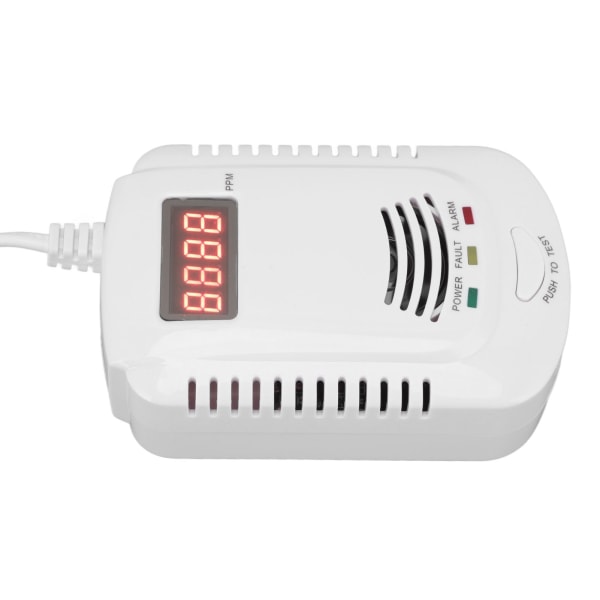 Naturgasdetektor LED Digital Display Hushållsnaturgas