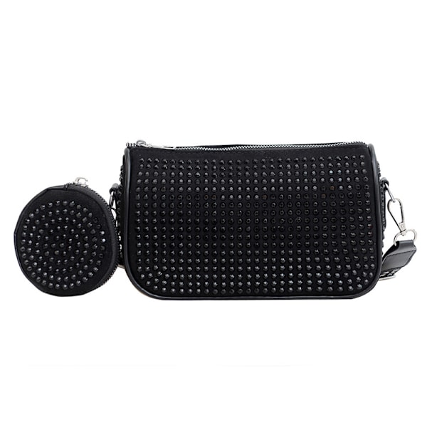 Axelremsväska Crossbody Väska för Kvinnor Flickor Glittrande Bröllop Prom Party Club Handväskor med Myntplånbok