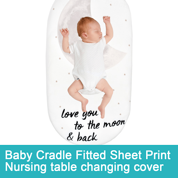 Nyfødt vippepudebetræk, baby ammepudebetræk, baby, super blødt og åndbart, med nyfødt logo