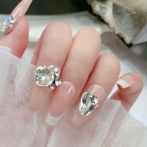 30 stk. Neglekunst 3D Dekorationer Negle Sten Rhinestones Manicure Smykker Negle Rhinestones Neglekunst Charms Til Kvinder