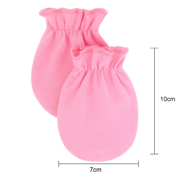 6 par Newborn bomullsbabyvantar Klösfria vantar Neutral stil Newborn vantar för pojkar och flickor 0-6 månader gamla