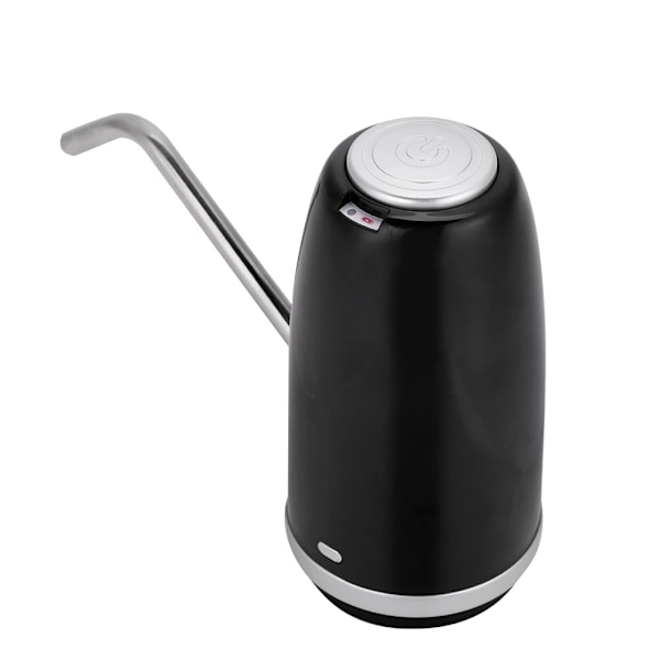 Mini Bærbar Vandflaskepumpe USB Genopladelig Dispenser til Hjem Køkken Kontor (Sort)