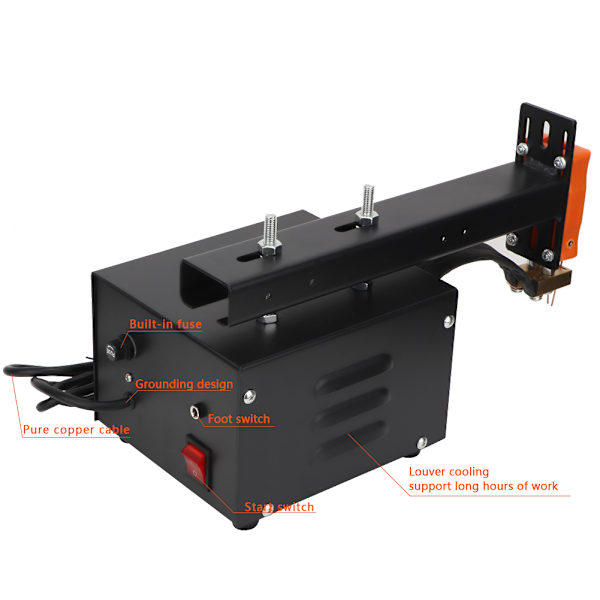 3KW Lithium Batteri Digital Display Puls Svejsning (DE stik (16A, 4.8mm) 220V)