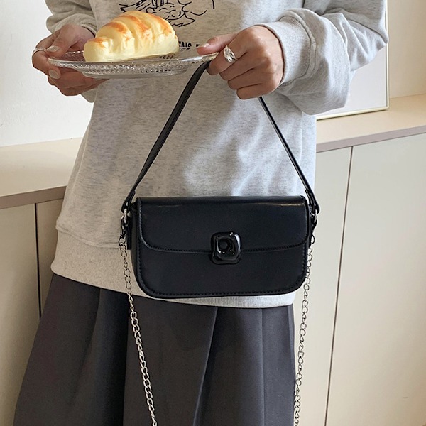 Ny PU-läder Joker Crossbody Bag Liten mode bärbar liten väska