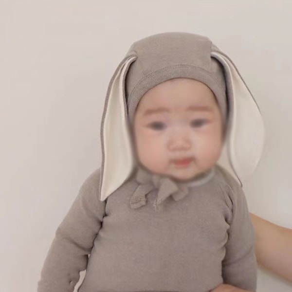 Barnkläder kostym barn basrock baby vår och höst hem kläder pyjamas (Khaki)