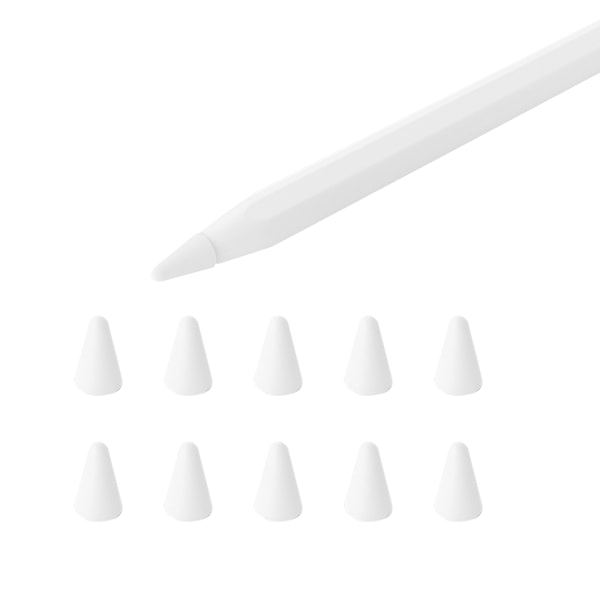 Silikonskydd för Apple Pencil 1:a/2:a generationen, halkfria och tysta, 10 st