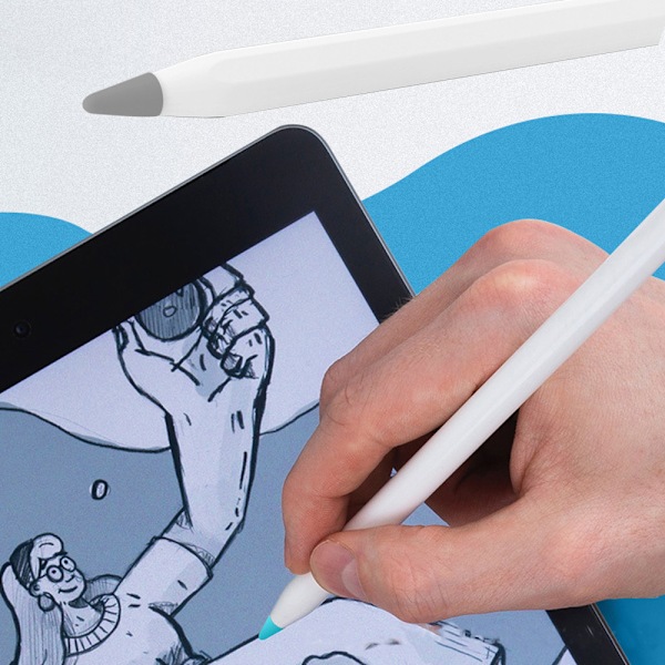 Silikonbeskyttende Skrivetips Kompatibel med Apple Pencil 1. og 2. generation - Skridsikker, lydløs - 10 stk.